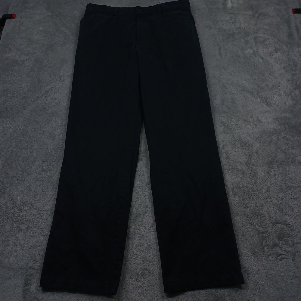 Hugo Boss‎ Pants Mens 34x32 Black Straight Leg Dress Trousers Flat Front Classic